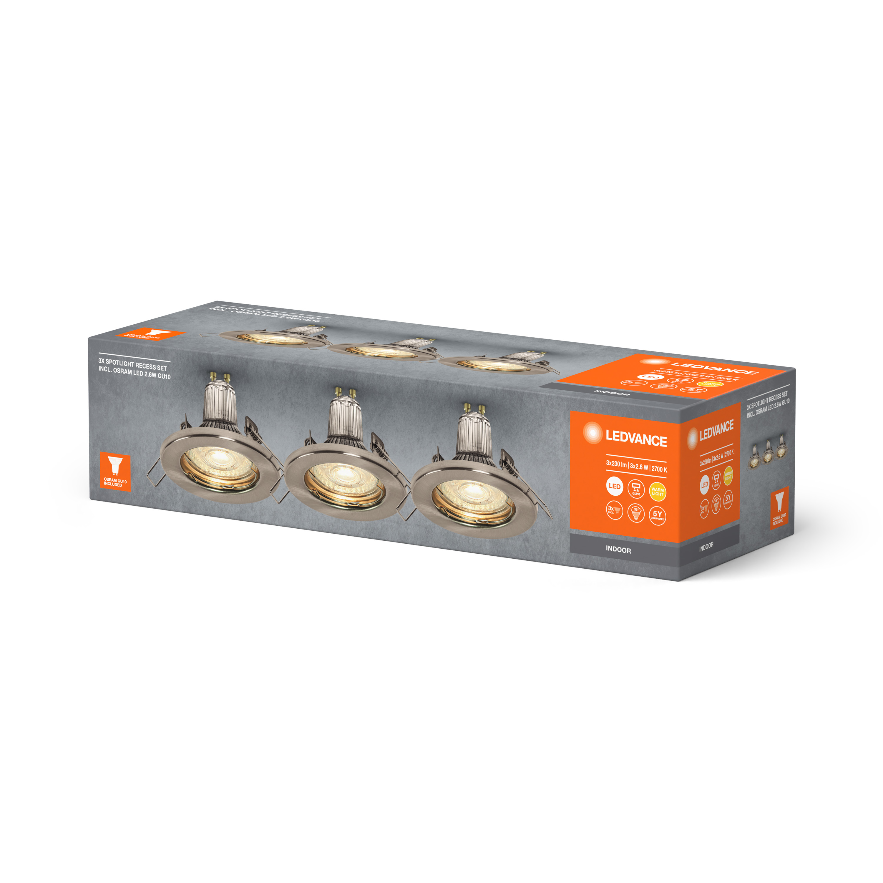 LED SPOT SET RECESS GU10